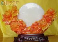 批發(fā)樹脂工藝品-花好月圓工藝扇 傳統(tǒng)工藝與現(xiàn)代美學(xué)的完美融合